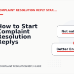 How to Start Complaint Resolution Replys Clearly