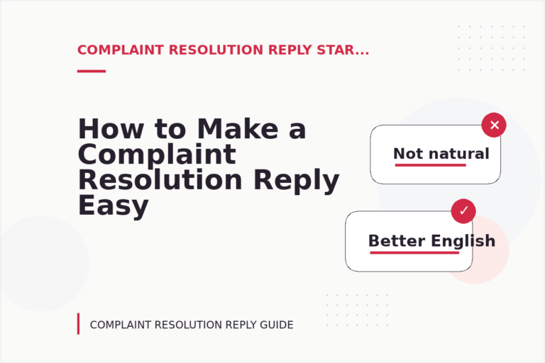How to Make a Complaint Resolution Reply Easy to Understand How to Make a Complaint Resolution Reply Easy to Understand