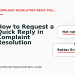 How to Request a Quick Reply in Complaint Resolution Reply English