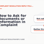 How to Ask for Documents or Information in Complaint Resolution Reply English