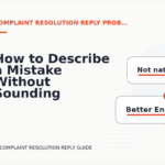 How to Describe a Mistake Without Sounding Rude in Complaint Resolution Reply English