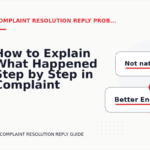 How to Explain What Happened Step by Step in Complaint Resolution Reply English
