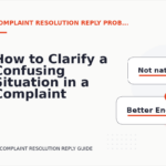 How to Clarify a Confusing Situation in a Complaint Resolution Reply
