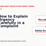 How to Explain Urgency Carefully in a Complaint Resolution Reply