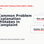 Common Problem Explanation Mistakes in Complaint Resolution Reply English
