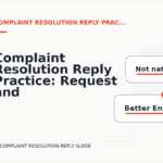 Complaint Resolution Reply Practice: Request and Reply Examples