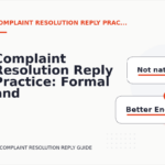 Complaint Resolution Reply Practice: Formal and Friendly Versions