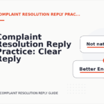 Complaint Resolution Reply Practice: Clear Reply Patterns