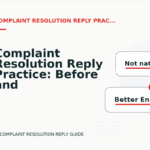 Complaint Resolution Reply Practice: Before and After Corrections